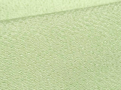 平和屋着物●和装小物　帯締め・帯揚げセット　若芽色　丹後ちりめん　逸品　未使用　DABD7499zzz