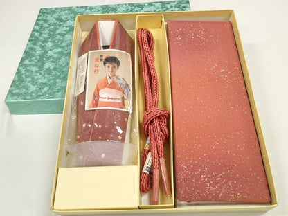 平和屋着物●和装小物　帯締め・帯揚げ・重ね衿セット　箔散らし　金彩　さが美扱い　逸品　未使用　DABD7501zzz