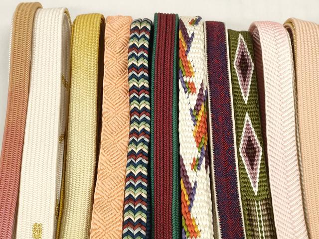 平和屋着物●和装小物　帯締め20本セット　礼装用　高麗組　笹浪組　冠組　丸組　大和組　金銀糸　逸品　DABD7505zzz