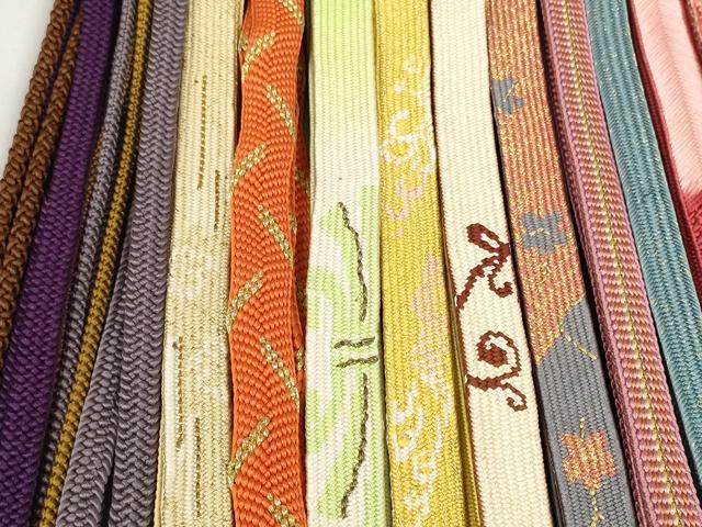 平和屋着物●和装小物　帯締め20本セット　礼装用　手組　高麗組　鎌倉組　大和組　金糸　未使用品あり　逸品　DABD7507zzz