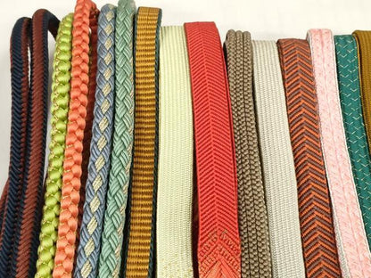 平和屋着物●和装小物　帯締め20本セット　手組紐　高麗組　笹浪組　鎌倉組　冠組　奈良組　金糸　未使用品あり　逸品　DABD7509zzz