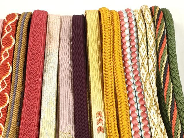 平和屋着物●和装小物　帯締め20本セット　礼装用　高麗組　笹浪組　鎌倉組　唐組　金糸　逸品　DABD7510zzz