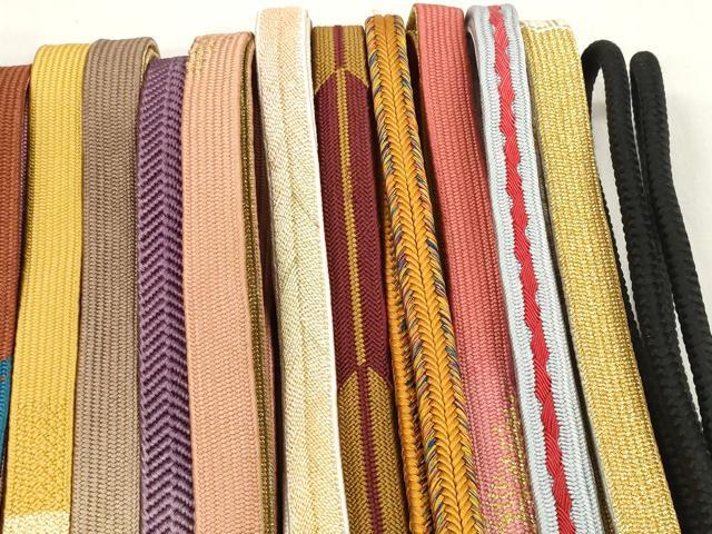 平和屋着物●和装小物　帯締め20本セット　礼装用　高麗組　笹浪組　冠組　大和組　鴨川組　あわじ玉　小田巻　金糸　逸品　DABD7513zzz