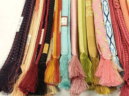 平和屋着物●和装小物　帯締め20本セット　高麗組　笹浪組　大和組　唐組　丸源氏組　金銀糸　逸品　DABD7518zzz