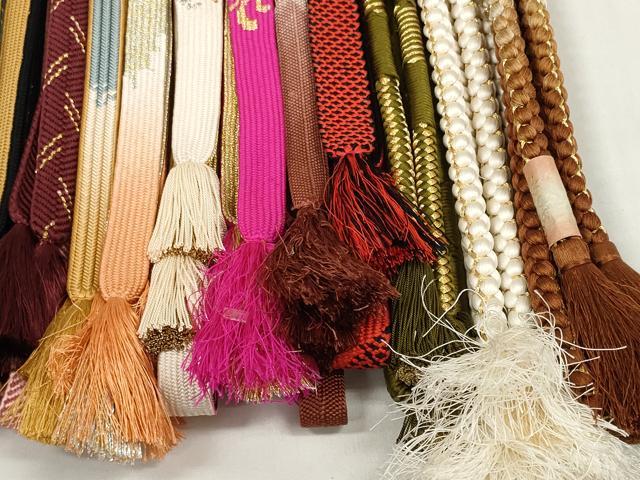 平和屋着物●和装小物　帯締め20本セット　礼装用　手組紐　高麗組　笹浪組　鎌倉組　冠組　金糸　未使用品あり　逸品　DABD7519zzz