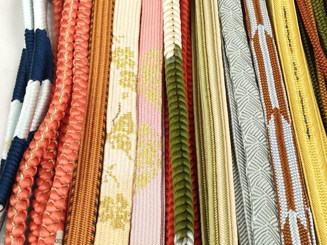 平和屋着物●和装小物　帯締め20本セット　高麗組　畝組　観世組　あわじ玉　小田巻　金糸　未使用品あり　逸品　DABD7520zzz