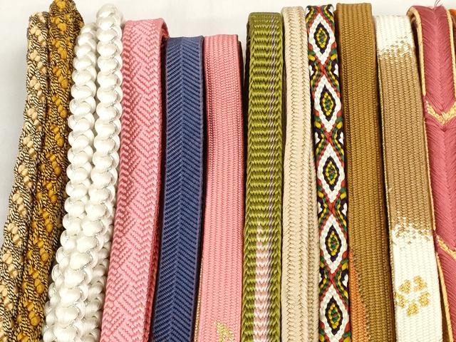 平和屋着物●和装小物　帯締め20本セット　高麗組　笹浪組　唐組　鎌倉組　大和組　御岳組　金銀糸　逸品　DABD7525zzz