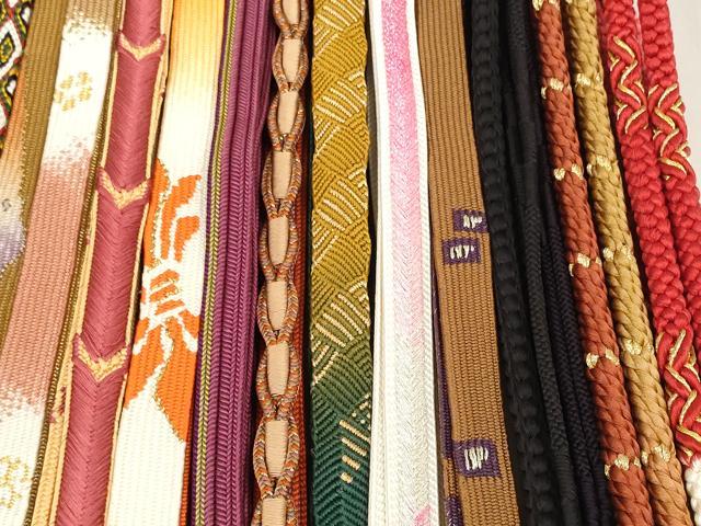 平和屋着物●和装小物　帯締め20本セット　高麗組　笹浪組　唐組　鎌倉組　大和組　御岳組　金銀糸　逸品　DABD7525zzz