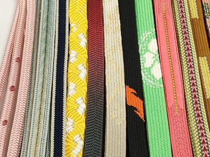 平和屋着物●和装小物　帯締め20本セット　手組紐　高麗組　笹浪組　奈良組　冠組　金銀糸　未使用品あり　逸品　DABD7528zzz