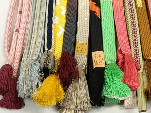 平和屋着物●和装小物　帯締め20本セット　手組紐　高麗組　笹浪組　奈良組　冠組　金銀糸　未使用品あり　逸品　DABD7528zzz