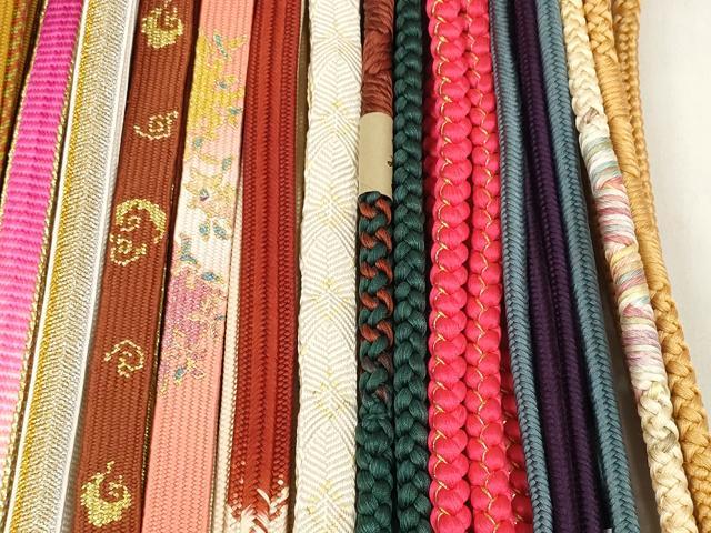 平和屋着物●和装小物　帯締め20本セット　高麗組 笹浪組 唐組 鎌倉組 川組　大和組　丸源氏組　金銀糸　未使用品あり　逸品　DABD7529zzz