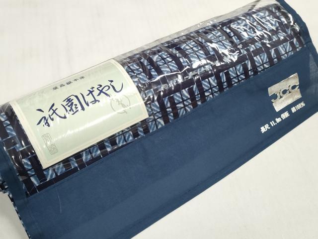 平和屋着物＊夏物 男性 浴衣 反物 着尺 変わり格子 綿 未使用 DABD7544zzz