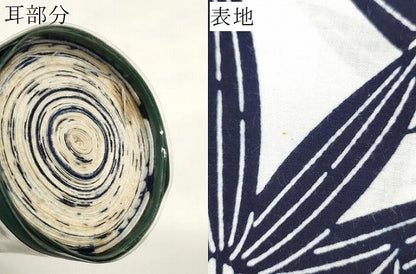 平和屋着物＊夏物 浴衣 反物 着尺 はずみ染 笹竹菊文 綿 逸品 未使用 DABD7546zzz
