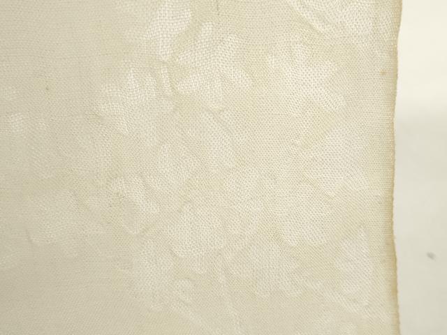 平和屋着物＊夏物 長襦袢 本場小千谷ちぢみ 反物 着尺 枝花紋紗 麻 逸品 未使用 DABD7550zzz