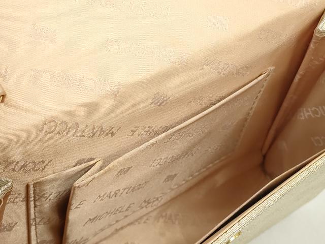平和屋着物▼和装小物 バッグまとめて3点 MICHELE MARTUCCI パーティー・ショルダー・ミニバッグ クラッチ ラメ 金糸 逸品 DABD7566zzz