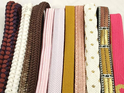 平和屋着物●和装小物　帯締め10本セット　礼装用　伊賀の組紐　組紐　高麗組　笹浪組　金糸　逸品　未使用　DABD7574zzz