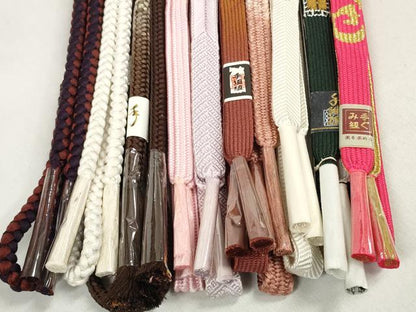 平和屋着物●和装小物　帯締め10本セット　礼装用　伊賀の組紐　組紐　高麗組　笹浪組　金糸　逸品　未使用　DABD7574zzz