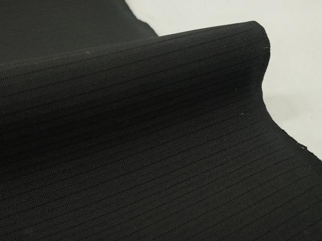 平和屋着物＊夏物 黒紋付 黒反物 着尺 絽 明星黒 逸品 未使用 DABD7588zzz