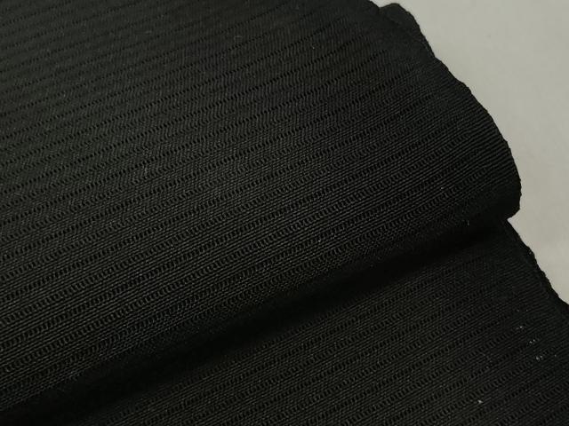 平和屋着物＊夏物 黒紋付 黒反物 着尺 絽 明星黒 逸品 未使用 DABD7588zzz
