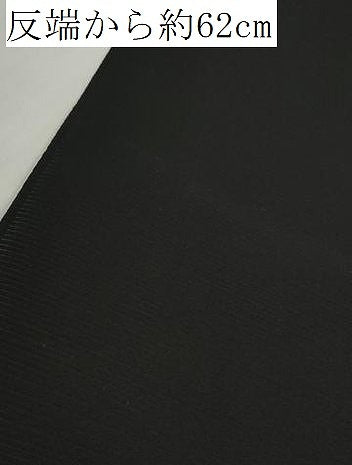 平和屋着物＊夏物 黒紋付 黒反物 着尺 駒絽 紅下黒染 豊美黒 逸品 未使用 DABD7589zzz