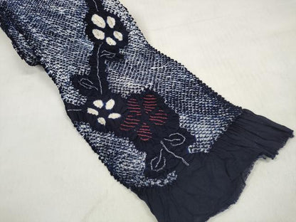 平和屋着物＊夏物 有松鳴海絞り 浴衣 反物 着尺 湯のし前 花繋ぎ 綿 逸品 未使用 DABD7592zzz