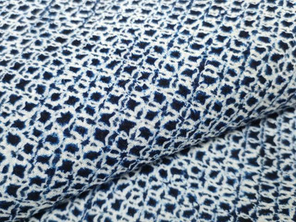 平和屋着物＊夏物 有松鳴海絞り 浴衣 反物 着尺 三浦絞り 綿 逸品 未使用 DABD7595zzz