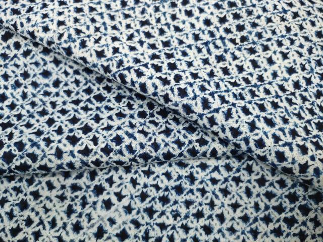 平和屋着物＊夏物 有松鳴海絞り 浴衣 反物 着尺 三浦絞り 綿 逸品 未使用 DABD7596zzz