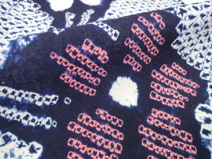 平和屋着物＊夏物 有松鳴海絞り 浴衣 反物 着尺 花繋ぎ 綿 逸品 未使用 DABD7599zzz