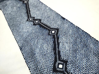 平和屋着物＊夏物 有松鳴海絞り 浴衣 反物 着尺 菱繋ぎ 三越扱い 綿 逸品 未使用 DABD7604zzz