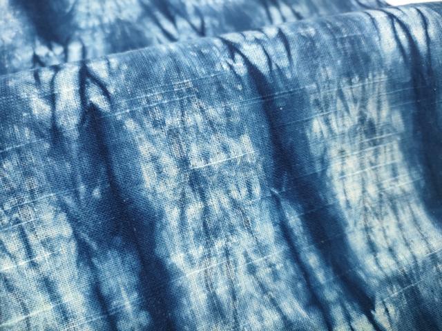 平和屋着物＊夏物　小千谷　紺仁　越後片貝木綿　浴衣　反物　着尺　変わり間道　証紙付き　木綿　逸品　未使用　DABD7620zzz