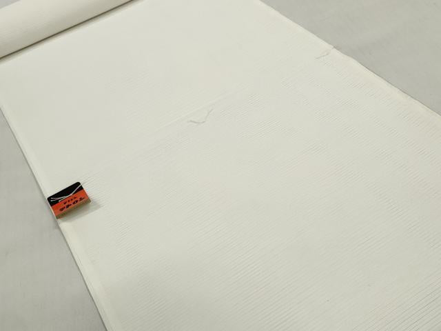 平和屋着物＊夏物 長襦袢 反物 着尺 壁絽 生成り色 未使用 DABD7628zzz
