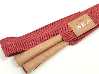 平和屋着物●和装小物　帯締め・帯揚げセット　舞蝶文　手組紐　笹浪組　逸品　未使用　DABD7632zzz