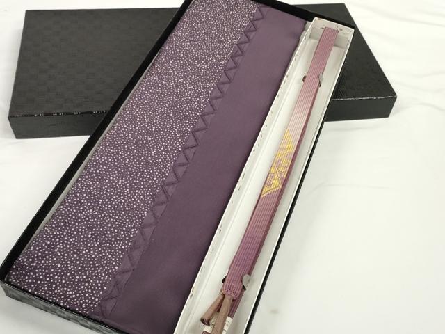 平和屋着物●和装小物　帯締め・帯揚げセット　霰間道　丹後ちりめん　高麗組　金糸　逸品　未使用　DABD7633zzz