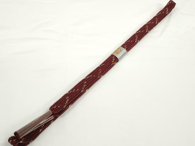 平和屋着物●和装小物　帯締め・帯揚げセット　道長吉祥花文　組紐　金糸　逸品　未使用　DABD7634zzz 平和屋着物○和装小物 帯締め・帯揚げセット 道長吉祥花文 組紐 金糸 逸品