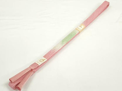平和屋着物●和装小物　帯締め・帯揚げセット　手描き　草花文　逸品　未使用　DABD7635zzz