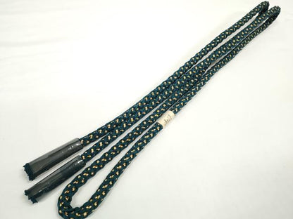 平和屋着物●和装小物　帯締め・帯揚げセット　流水文　ラメ糸　丸組　金糸　逸品　未使用　DABD7637zzz