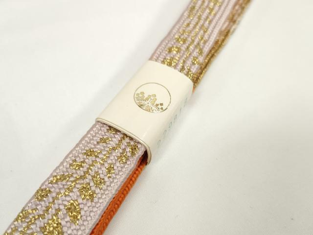 平和屋着物●和装小物　帯締め・帯揚げセット　雪輪花文　金彩　高麗組　金糸　逸品　未使用　DABD7638zzz
