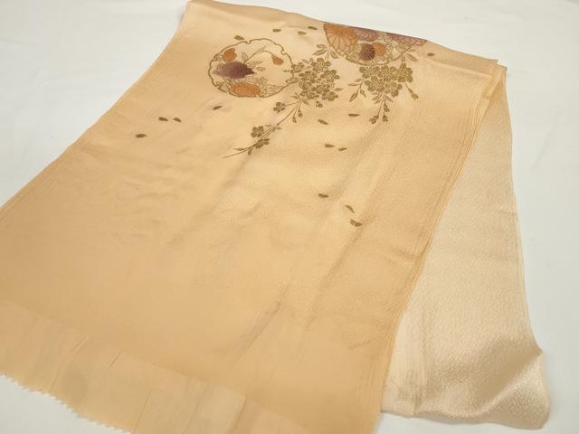 平和屋着物●和装小物　帯締め・帯揚げセット　雪輪花文　金彩　高麗組　金糸　逸品　未使用　DABD7638zzz