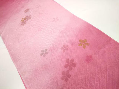 平和屋着物●和装小物　帯締め・帯揚げセット　舞花文　金彩　高麗組　金糸　逸品　未使用　DABD7643zzz