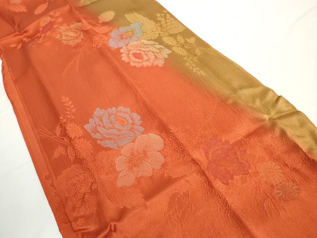 平和屋着物●和装小物　帯締め・帯揚げセット　草花文　逸品　未使用　DABD7649zzz