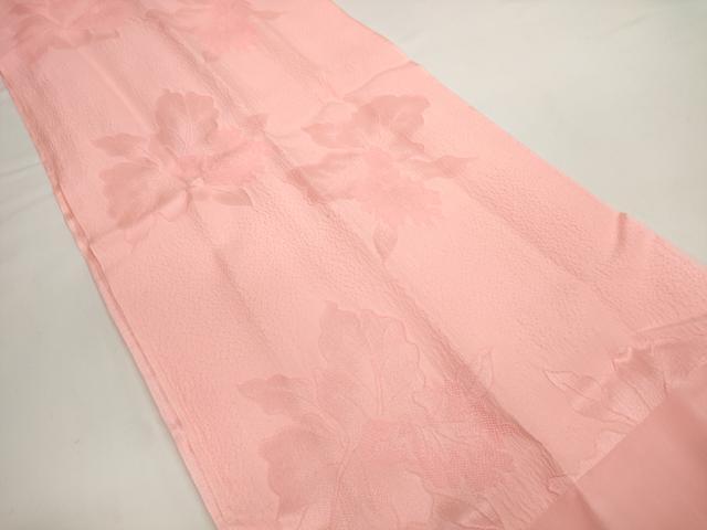 平和屋着物●和装小物　帯締め・帯揚げセット　草花地紋　紅梅色　高麗組　金糸　逸品　未使用　DABD7653zzz