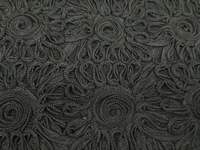 平和屋着物▼和装小物 バッグまとめて4点 冠婚葬祭 ブラックフォーマル コード刺繍 シルバー 逸品 DABD7654zzz