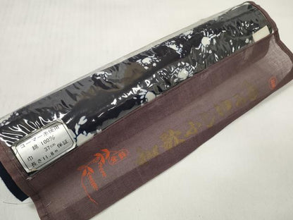 平和屋着物＊夏物 浴衣 反物 着尺 蟹 カニ コーマ糸使用 綿 未使用 DABD7702zzz