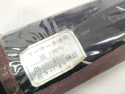 平和屋着物＊夏物 浴衣 反物 着尺 瓢箪 ひょうたん 芝文 コーマ糸使用 綿 未使用 DABD7705zzz