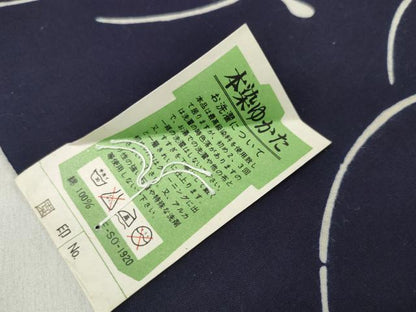 平和屋着物＊夏物 浴衣 反物 着尺 瓢箪 ひょうたん 芝文 コーマ糸使用 綿 未使用 DABD7705zzz