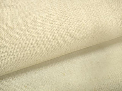 平和屋着物＊夏物 西陣 名古屋帯 帯反物 香色 麻 逸品 未使用 DABD7716zzz