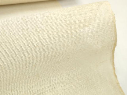 平和屋着物＊夏物 西陣 名古屋帯 帯反物 香色 麻 逸品 未使用 DABD7716zzz