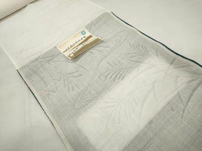 平和屋着物＊夏物 長襦袢 反物 着尺 流水芒紋紗 生成り色 麻 逸品 未使用 DABD7719zzz
