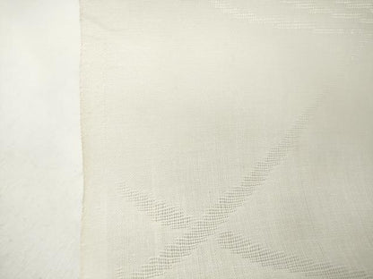 平和屋着物＊夏物 長襦袢 反物 着尺 流水芒紋紗 生成り色 麻 逸品 未使用 DABD7719zzz