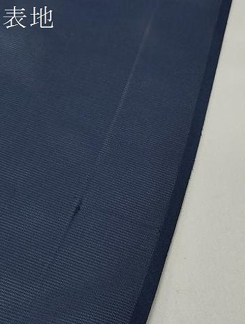 平和屋着物＊夏物 色無地 反物 着尺 絽 留紺色 洗える着物 未使用 DABD7721zzz